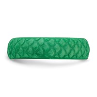 Silicone Green Mermaid Pattern 5.7mm Domed Band view 3