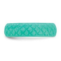 Silicone Sky Blue Mermaid Pattern 5.7mm Domed Band view 3