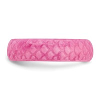 Silicone Pink Mermaid Pattern 5.7mm Domed Band view 3