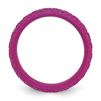 Silicone Purple Mermaid Pattern 5.7mm Domed Band view 2