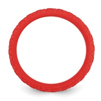 Silicone Red Mermaid Pattern 5.7mm Domed Band view 2