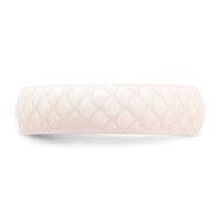 Silicone White Mermaid Pattern 5.7mm Domed Band view 3