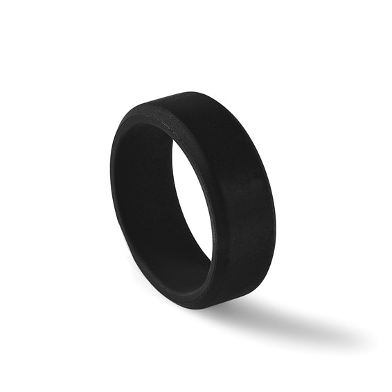 Silicone Black 8mm Band