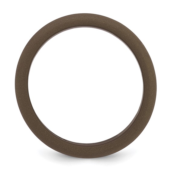 Silicone Bronze Metallic 8mm Band