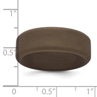 Silicone Bronze Metallic 8mm Band view 4