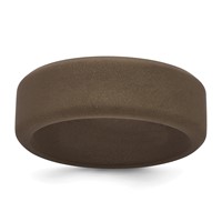 Silicone Bronze Metallic 8mm Band view 1