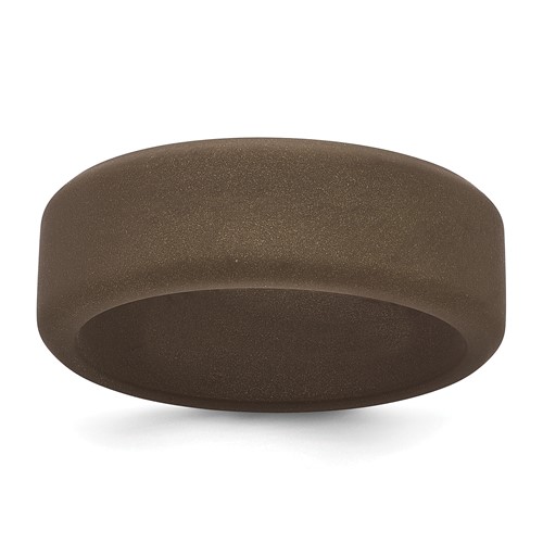 Silicone Bronze Metallic 8mm Band