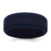 Silicone Navy Blue 8mm Band view 1