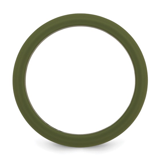 Silicone Olive Green 8mm Band