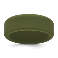 Silicone Olive Green 8mm Band view 1