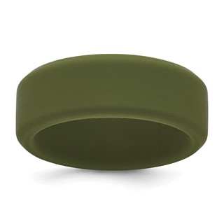 Silicone Olive Green 8mm Band