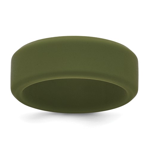 Silicone Olive Green 8mm Band