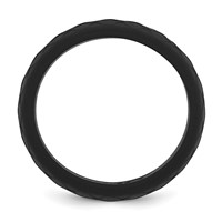 Silicone Black 8.70mm Fish Scale Pattern Band view 2