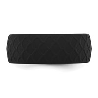Silicone Black 8.70mm Fish Scale Pattern Band view 3