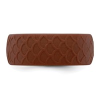 Silicone Metallic Bronze 8.70mm Fish Scale Pattern Band view 3