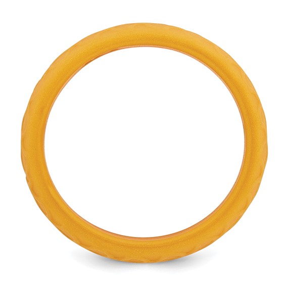 Silicone Metallic Gold 8.70mm Fish Scale Pattern Band