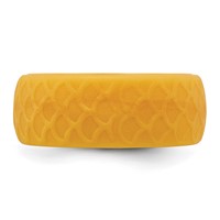 Silicone Metallic Gold 8.70mm Fish Scale Pattern Band view 3