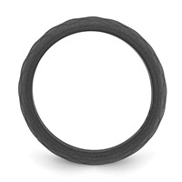 Silicone Dark Gray 8.70mm Fish Scale Pattern Band view 2