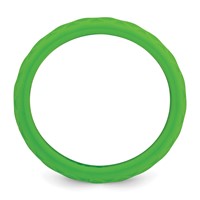 Silicone Light Green 8.70mm Fish Scale Pattern Band view 2