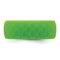 Silicone Light Green 8.70mm Fish Scale Pattern Band view 3