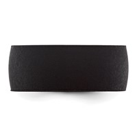 Silicone Black 8.70mm Flat Edge Band view 3