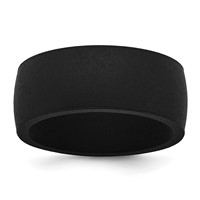 Silicone Black 8.70mm Flat Edge Band view 1