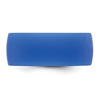 Silicone Blue 8.70mm Flat Edge Band view 3