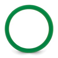 Silicone Green 8.70mm Flat Edge Band view 2