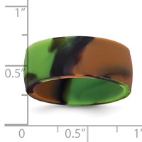 Silicone Camouflage 8.70mm Flat Edge Band view 4