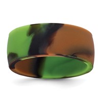 Silicone Camouflage 8.70mm Flat Edge Band view 1