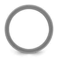 Silicone Dark Gray 8.70mm Flat Edge Band view 2