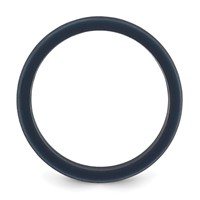 Silicone Navy Blue 8.70mm Flat Edge Band view 2