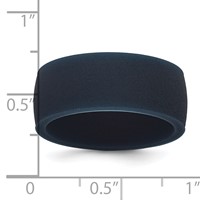 Silicone Navy Blue 8.70mm Flat Edge Band view 4