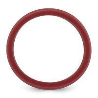 Silicone Dark Red 8.70mm Flat Edge Band view 2