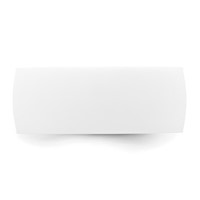 Silicone White 8.70mm Flat Edge Band view 3
