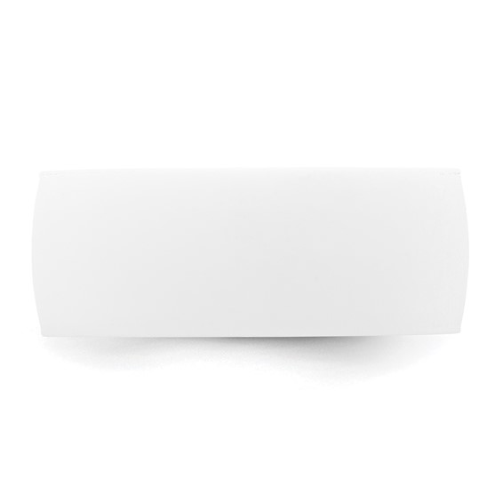 Silicone White 8.70mm Flat Edge Band