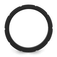 Silicone Black 8mm Grid Pattern Band view 2