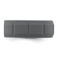 Silicone Dark Gray 8mm Grid Pattern Band view 3