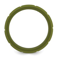 Silicone Olive Green 8mm Grid Pattern Band view 2