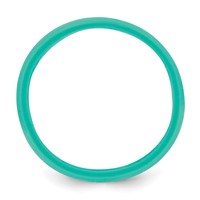 Silicone Aqua Blue 8.50mm Grooved Band view 2