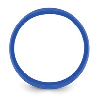 Silicone Blue 8.50mm Grooved Band view 2