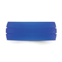 Silicone Blue 8.50mm Grooved Band view 3