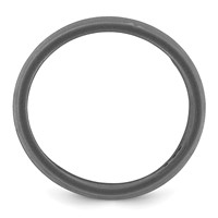 Silicone Dark Gray 8.50mm Grooved Band view 2
