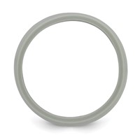 Silicone Light Gray 8.50mm Grooved Band view 2