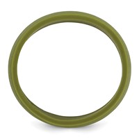 Silicone Olive Green 8.50mm Grooved Band view 2