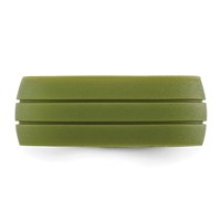 Silicone Olive Green 8.50mm Grooved Band view 3