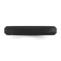 Silicone Black 4mm Ridged Edge Band view 3