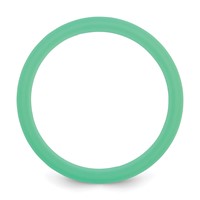 Silicone Mint Green 4mm Ridged Edge Band view 2