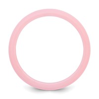 Silicone Pink 4mm Ridged Edge Band view 2