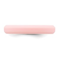 Silicone Pink 4mm Ridged Edge Band view 3